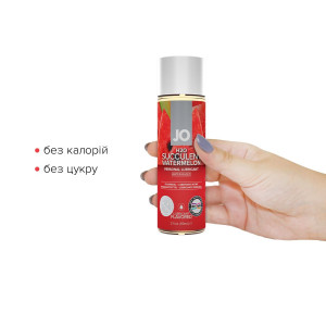 Змазка на водній основі System JO H2O — Watermelon (60 мл) без цукру, рослинний гліцерин. Photo 2