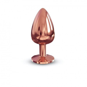 Металлическая анальная пробка с украшением в виде кристалла Dorcel - Diamond Plug Rose Gold L. Photo 2