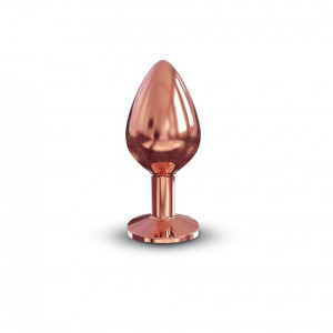 Металлическая анальная пробка с украшением в виде кристалла Dorcel - Diamond Plug Rose Gold M. Photo 2