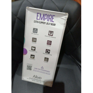 Прозорий фалоімітатор Alive Jelly Dildo Empire (м'ята упаковка). Photo 2