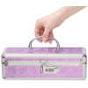 Кейс для зберігання секс-іграшок BMS Factory - The Toy Chest Lokable Vibrator Case Purple з кодовим 