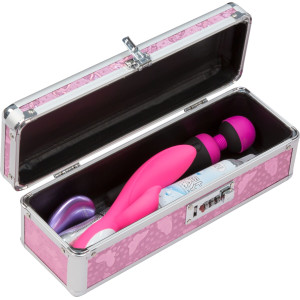 Кейс для зберігання секс-іграшок BMS Factory - The Toy Chest Lokable Vibrator Case Pink з кодовим за. Photo 2