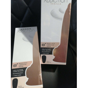 Фалоімітатор з ротацією Naked ADDICTION James 8″ Rotating & Vibrating Dong  (м'ята упаковка!!!). Photo 2