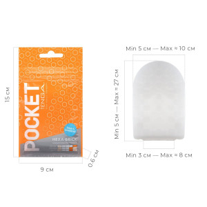Мастурбатор TENGA Pocket Hexa-Brick. Photo 2