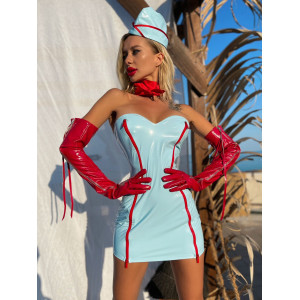 Рольовий костюм стюардеси “Приголомшлива Жанна” XS/S (сукня, хустка, пілотка). Photo 2