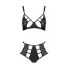 Розпродаж!!! Комплект з екошкіри Passion Tamaris Set black S/M, бюстгальтер та трусики