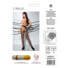 Колготки с открытым доступом, контрастная линия TIOPEN 010 black 5 (20 den) — Passion