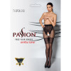 Колготки с открытым доступом, ажурные трусики и подвязки TIOPEN 013 black 3/4 (20/40 den) — Passion