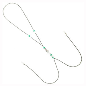 Прикраса для сосків Art of Sex - Nipple Clamps Arrow, колір м'ятний. Photo 3