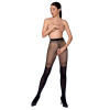 Колготки с открытым доступом, двойная плотность TIOPEN 012 black 5 (20/40 den) — Passion