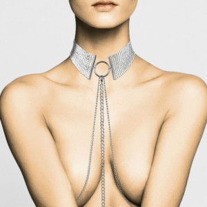 Украшение Bijoux Indiscrets Desir Metallique Collar - Silver. Photo 2