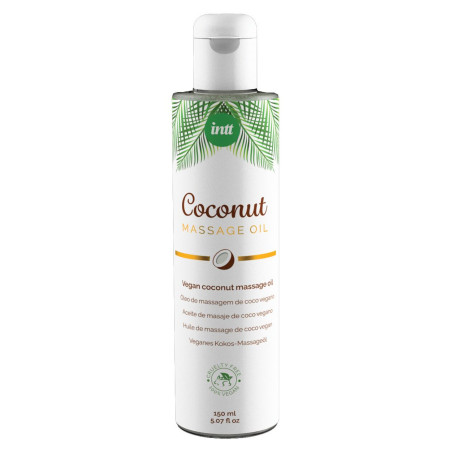 Розпродаж!!! Масажна олія Intt Coconut Vegan 150 мл (термін 01.2026)