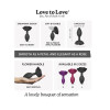 Силіконова анальна пробка Love To Love OPEN ROSES L SIZE - BLACK ONYX