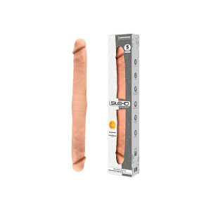Фалоімітатор двосторонній SIlexD Billy-Joe Double Dong S Flesh, двошаровий, силікон+Silexpan. Photo 2