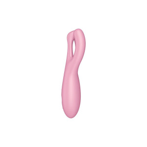 Кліторальний смарт-вібратор Satisfyer Threesome 4 Pink з трьома пальчиками. Photo 3