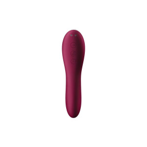 Вакуумный стимулятор с вибрацией Satisfyer Dual Crush Wine Red. Photo 3