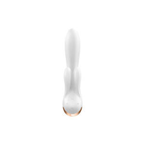 Смарт вібратор-кролик із подвійним відростком Satisfyer Double Flex White. Photo 3