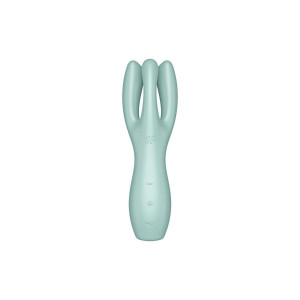 Клиторальный вибратор Satisfyer Threesome 3 Mint с тремя пальчиками. Photo 2