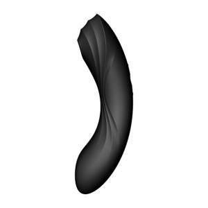 Вакуумный стимулятор с вибрацией Satisfyer Curvy Trinity 4 Black. Photo 2