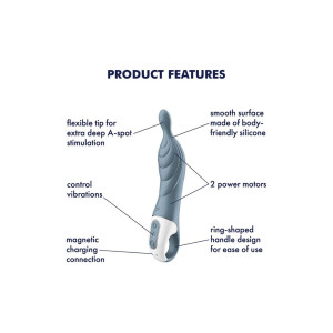 Вібратор для точки А Satisfyer A-Mazing 2 Grey. Photo 3