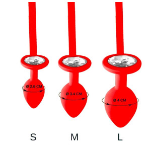 Чоловічі труси XS-2XL із силіконовою анальною пробкою Art of Sex - Joni plug panties size S Red. Photo 3