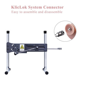 Силіконовий фалоімітатор для секс-машин Hismith 8.3″ Silicone Dildo, вигнутий, система KlicLok. Photo 3