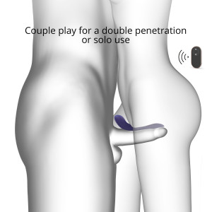 Вібратор для пар із пультом ДК Love To Love MATCH UP - MIDNIGHT INDIGO. Photo 3
