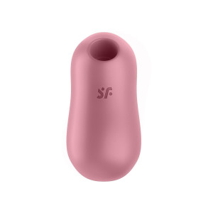 Вакуумный стимулятор с вибрацией Satisfyer Cotton Candy Light Red. Photo 3