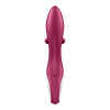 Вібратор-кролик із потрійним відростком Satisfyer Embrace me Berry, 2 мотори, діаметр 3,6 см
