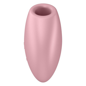 Вакуумный стимулятор-сердечко с вибрацией Satisfyer Cutie Heart Light Red. Photo 3