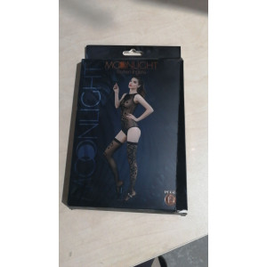 Комплект: боді та панчохи Moonlight Model 15 XS-L Black (м'ята упаковка!!!). Photo 2