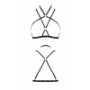 Портупея-стрепи Kelis Bra black XXL/XXXL — Passion Exclusive: трусики в комплекті