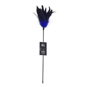 Лоскітка синя Art of Sex - Feather Paddle, перо молодого півня. Photo 2