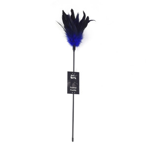 Лоскітка синя Art of Sex - Feather Paddle, перо молодого півня. Photo 3