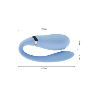 Смартвібратор для пар Zalo — Fanfan Royal Blue. Photo 3