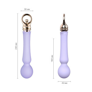 Вібромасажер із підігрівом Zalo Sweet Magic - Confidence Wand Fantasy Violet. Photo 2