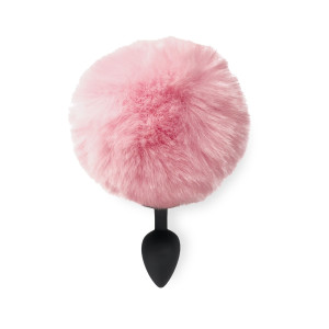Силиконовая анальная пробка М Art of Sex - Silicone Bunny Tails Butt plug Pink, диаметр 3,5 см. Photo 2