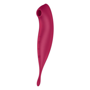 Смарт-вібратор з вакуумною стимуляцією Satisfyer Twirling Pro+ dark red  (м'ята упаковка!!!). Photo 3