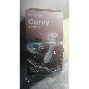 Вакуумний смарт-стимулятор із вібрацією Satisfyer Curvy Trinity 5 (White) (м'ята упаковка!!!). Photo 2