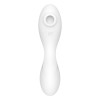 Вакуумний смарт-стимулятор із вібрацією Satisfyer Curvy Trinity 5 (White), керування зі смартфона
