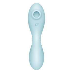 Вакуумний смарт-стимулятор із вібрацією Satisfyer Curvy Trinity 5 (Blue)  (порвана упаковка!!!). Photo 3