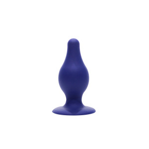 Анальная пробка SilexD (Model 2 size M) Blue двухслойная, силикон+Silexpan