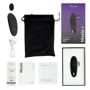 Смарт-вібратор у трусики We-Vibe Moxie+ Satin Black, оновлений пульт ДК. Photo 2