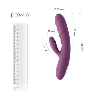 Вібратор-кролик Svakom Avery Lilac зі стовбуром, що рухається, рух вперед-назад. Photo 2