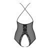 Сітчасте боді з відкритими сідницями Obsessive 841-TED-1 teddy L/XL, чорний