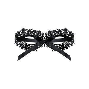 Мереживна маска Obsessive A710 mask, єдиний розмір, чорна. Photo 3