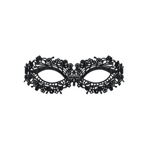 Мереживна маска Obsessive A710 mask, єдиний розмір, чорна. Photo 2