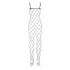 Бодістокінг з великим вічком і відкритими грудьми Obsessive Bodystocking N102 S/M/L, чорний, комбіне
