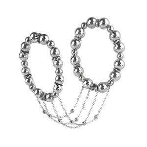 Сексуальна прикраса на пеніс та машонку Art of Sex - Jerome, Срібло. Photo 2