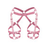 Гартеры Art of Sex - Claire, натуральная кожа, размер XS-M, цвет розовый